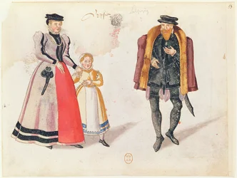 Bürger von Leipzig, 1572 (Farbstich)